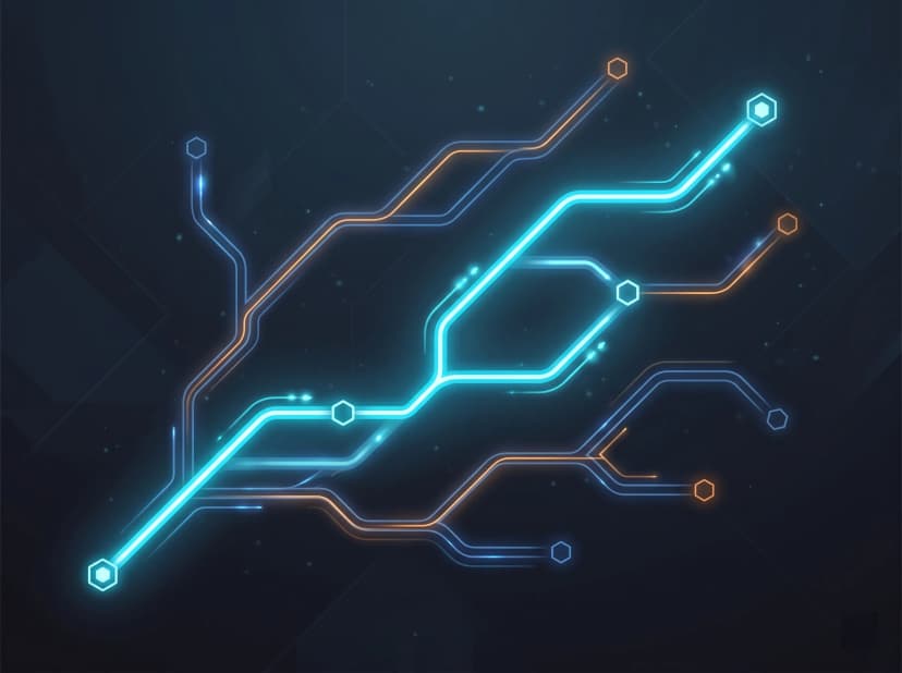 Branching route map representing custom training tracks.